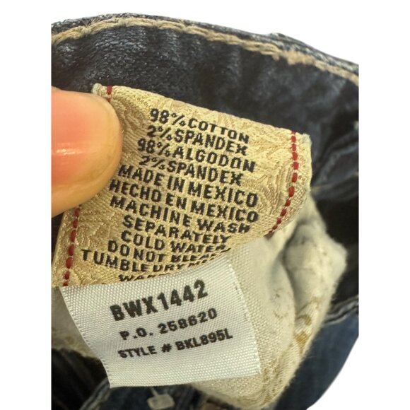 BKE Stella Stretch Womens Jeans Size 27 Bootcut Dark Wash Denim Blue Made In Mex - Picture 4 of 8